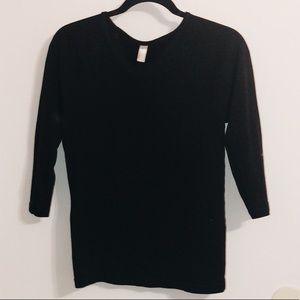 American Apparel 3/4 Sleeve Tee Shirt